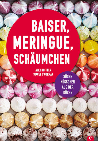 Ein buntes Naschvergnügen, federleicht und abwechslungsreich wie nie! Baisers oder Meringues nennen sich die Häubchen aus Eischaum und Zucker. Als einzelner süßer Kuss oder als Geheimzutat im Eis, im Kuchen oder in unwiderstehlichen Drinks … Ob als Partysnack, als kreatives Geschenk oder einfach als kleine Nascherei zwischendurch. Baisers sind das Muss für süße Naschkatzen und ihre Freundinnen.