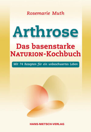 Die GAT Ganzheitliche Arthrose-Therapie®, die in dem Buch „Arthrose - Der Weg zur Selbstheilung“ beschrieben wird, hat inzwischen mehr als 20.000 erfolgreiche Anwender gefunden. Sie alle haben die Erfahrung gemacht, dass bei Arthrose und anderen degenerativen Erkrankungen, deren Ursache in einer Übersäuerung des Körpers liegen - entgegen der Meinung der meisten Schulmediziner -, eine Ernährungsumstellung zu Schmerzfreiheit und sogar zu Heilung führen kann … ohne Operationen und Medikamente. Es ist eigentlich ganz einfach: Eine tiereiweißfreie, basenstarke, biologisch vollwertige Vitalkost schafft die Voraussetzung dafür, dass der Körper sich selbst heilt! Rosemarie Muth, die mit ihrem Mann das NATURION-BioHotel in Hinterzarten im Schwarzwald leitet, in dem sie ihre Gäste nach der GAT verköstigt, hat nun ein Kochbuch mit einer Auswahl ihrer seit vielen Jahren erprobten Gerichte zusammengestellt. In „Arthrose - Das basenstarke NATURION-Kochbuch“ findet der Leser Rezepte für Müsli, Salatdressings, Saucen, Suppen, Eintöpfe, Hauptspeisen und Desserts