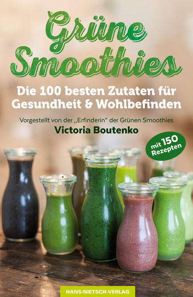 Die Grüne-Smoothie-Apotheke hält fit, unter-stützt Heilung und schmeckt hervorragend In ihrem neusten Buch zeigt Victoria Boutenko systematisch die Möglichkeiten auf, wie Sie grüne Smoothies therapeutisch und prophylaktisch zur Steigerung des eigenen Wohlbefindens einsetzen können. Es bietet einen Überblick über die außergewöhnlichen heilenden Wirkungen von grünen Smoothies