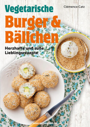 Veggie-Burger erfreuen sich derzeit großer Beliebtheit - vor allem, seit immer mehr Menschen ihren Fleischkonsum reduzieren möchten. Der Fantasie sind bei der Zubereitung von vegetarischen Burgern und Bällchen, was Zutaten und Zubereitungsart anbelangt, keine Grenzen gesetzt. Mit saisonalen Beilagen sind sie ein schnelles, abwechslungsreiches Essen und dabei auch noch urgesund! Vegetarische Burger und Bällchen stellt die verschiedenen Zutaten - Getreide und Hülsenfrüchte, Gemüse und Obst, Kräuter, Nüsse und Samen, Käse u. v. m. - vor, aus denen Burger und Bällchen zubereitet werden