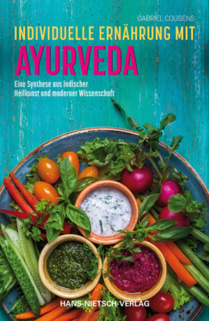 Gabriel Cousens beschreibt die Lehre von den drei ayurvedischen Konstitutionstypen, die erwie kaum ein zweiter Autor mit neusten wissenschaftlichen Erkenntnissen zu kombinieren weiß. Ein ausführlicher Fragebogen hilft zuverlässig, die eigene Konstitution herauszufinden, und mit den detaillierten Nahrungsmitteltabellen kann sich der Leser einen ausgewogenen, individuellen Speiseplan zusammenstellen. Weitere Themen sind Fasten als Nahrung für den Geist, Säure-Basen-Haushalt und die Wirkung von Nahrungsmitteln auf Körper, Geist und Seele. „Nur wenige Menschen haben ein so umfassendes Verständnis davon, wie sich eine gesunde, vegetarische Ernährungsweise auf unser physisches, emotionales und psychisches Gleichgewicht auswirkt, und können es darüber hinaus mit einer solchen Leichtigkeit und Klarheit vermitteln wie Dr. Gabriel Cousens.“ Harvey und Marilyn Diamond Autoren von „Fit fürs Leben“