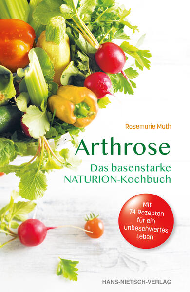 In diesem Buch finden Sie - mehr als 100 basenstarke, köstliche, neu entwickelte und variantenreiche Rezepte für - Suppen, Salate, Kartoffel- und Gemüsegerichte, Eintöpfe, Aufläufe, Saucen, Dressings, Dips und Desserts für einen ausgewogenen Speiseplan - ohne traurigen Verzicht, - zahlreiche praktische Tipps von einer Fachfrau mit einem guten Vierteljahrhundert Erfahrung im Bereich „basische Ernährung“ sowie - eine ausführliche Liste Säure und Basen bildender Lebensmittel. Rosemarie Muth leitete seit 1993 NATURION©, eine gemeinnützige Gesellschaft zur Förderung von Naturheilverfahren, und eröffnete im Hochschwarzwald das gleichnamige Hotel, in dem sie ihre Gäste seither nach den Regeln „basischer und vollwertiger Ernährung“ auf der Grundlage der Studien von Prof. Dr. Jürgen Vormann bekocht und bei der Ernährungsumstellung auf basische Kost unterstützt. Seit 2003 arbeitet sie eng mit der Arthrose-Selbsthilfe zusammen, die von Eckhard K. Fisseler gegründet wurde. Seine Ganzheitliche Arthrose-Therapie hat mittlerweile mehr als 70.000 Anwender, die alle die Erfahrung gemacht haben, dass - ganz im Gegensatz zur Meinung vieler Schulmediziner - eine Ernährungsumstellung auf basische Kost und damit ein ausgeglichenes Säure-Basen-Verhältnis im Körper bei vielen degenerativen Erkrankungen zu Schmerzfreiheit, ja sogar zu Heilung - einem beweglichen Leben ohne Medikamente und Operationen - führen kann.