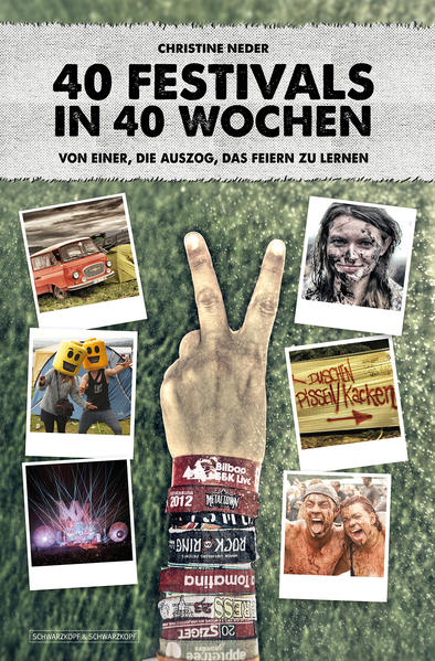 Dass Christine Neder ziemlich hart im Nehmen ist, hat sie bereits mit ihrem Buch 90 NÄCHTE, 90 BETTEN bewiesen. Damals schlief sie drei Monate lang jede Nacht in einer anderen Wohnung. Für 40 FESTIVALS IN 40 WOCHEN ließ sie sich erneut auf einen gewagten Selbstversuch ein und besuchte Festivals auf der ganzen Welt. So zum Beispiel das paradiesisch gelegene Saint Lucia Jazz Festival in der Karibik, die berühmte Tomatenschlacht La Tomatina im spanischen Buñol oder das legendäre Wacken Open Air. Im Vordergrund der 40 Geschichten stehen dabei die Menschen, denen die Autorin vor und hinter der Bühne begegnet: Wie erlebt der Flaschensammler das Punkfestival? Wovon träumt die Strawberry-Queen aus Florida? Und was haben der schwedische Philosophiestudent und das Metalgirl in einem fremden Zelt zu suchen?