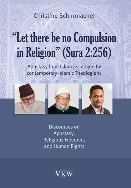 In Christine Schirrmacher’s postdoctoral thesis, for the first time one finds reviews of original voices coming from Islamic theology on the topic of religious freedom and apostasy. Arabic, English, French, and Urdu texts have been translated and analyzed and thus made accessible. There are basically three positions which are defended on falling away from the Islamic faith: Complete advocacy of religious freedom, the complete denial of religious freedom with a call for the immediate application of the death penalty for apostates, and the centrist position. The centrist position, however, which allows inner freedom of thought and warns against premature persecution, calls for the death penalty in the case of open apostasy (e.g., in the case of conversion to another faith). Within established Islamic theology, the latter approach is nowadays the most frequent point of view found. These three main positions on apostasy are introduced in this postdoctoral thesis by means of the publications of three influential 20th century theologians: Yusuf al-Qaradawi (b. 1926), Abdullah Saeed (b. 1960), and Abu l-A‘la Maududi (1903-1979). They all have followings of many millions of people and have political influence at their disposal. The study explains why in many Muslim majority countries there is still today only very limited or sometimes no freedom of religion (in the sense of the Universal Declaration of Human Rights adopted by the United Nations in 1948) for converts, critical intellectuals, artists and progressive Quranic studies specialists, journalists and secularists, agnostics and confessing atheists, enlightened thinkers, women’s rights and human rights activists as well as adherents of non-recognized minorities.