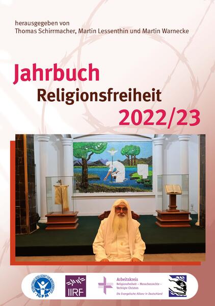 Das Standardwerk zur Religionsfreiheit 2022/23 und das Standardwerk zur Verfolgung von Christen 2022/23 in einem Wendebuch zusammen gebunden-jedes Jahrbuch beginnt auf einer Seite des Umschlages. Herausgegeben für den Arbeitskreis für Religionsfreiheit der Deutschen und Österreichischen Evangelischen Allianz und die Arbeitsgemeinschaft Religionsfreiheit der Schweizerischen Evangelischen Allianz, das Internationale Institut für Religionsfreiheit und die Internationale Gesellschaft für Menschenrechte von Thomas Schirrmacher, Martin Lessenthin und Martin Warnecke.