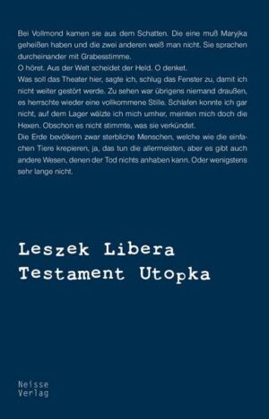 Der schlesischen Schelmentrilogie böses Ende Utopek Buks Molenda hat als nunmehr alter Mann alle Hände voll zu tun, ist er doch zum ehrenamtlichen Wasserturmwächter ernannt worden, was dem Amt des Stadtchronisten gleichzusetzen ist. Hinzu kommt, daß drei geheimnisvolle Frauen seinen baldigen Tod verkünden. So kommt er nicht umhin, sein Testament aufzusetzen. Das Erzählen von Geschichten aus der Kindheit und Jugend hindert ihn nicht, sich der Gegenwart zu widmen, sie scharf zu beobachten und zu kommentieren. So wird die neuere politische Entwicklung in Polen und Deutschland mit Spott überzogen, die nahe und endgültige Weltkatastrophe als unumkehrbar vorausgesehen. Die Utopeks geben die Geschichte auf, das Projekt „Planet Erde“ wird von ihnen für gescheitert erklärt. Der Anfang: Bei Vollmond kamen sie aus dem Schatten. Die eine muß Maryjka geheißen haben und die zwei anderen weiß man nicht. Sie sprachen durcheinander mit Grabesstimme. O höret. Aus der Welt scheidet der Held. O denket. Was soll das Theater hier, sagte ich, schlug das Fenster zu, damit ich nicht weiter gestört werde. Zu sehen war übrigens niemand draußen, es herrschte wieder eine vollkommene Stille. Schlafen konnte ich gar nicht, auf dem Lager wälzte ich mich umher, meinten mich doch die Hexen. Obschon es nicht stimmte, was sie verkündet. Die Erde bevölkern zwar sterbliche Menschen, welche wie die einfachen Tiere krepieren, ja, das tun die allermeisten, aber es gibt auch andere Wesen, denen der Tod nichts anhaben kann. Oder wenigstens sehr lange nicht.