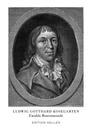 […] „Ewalds Rosenmonde“ ist der erste seiner drei Rügen-Romane, die 1791 und 1800 erschienen sind. Mit dem folgenden, „Hainings Briefe an Emma“, im selben Erscheinungsjahr, ist er durch autobiografische Bezüge verbunden. Der letztere, „Ida von Plessen“, nimmt insofern eine besondere Stellung ein, als er - verfaßt für einen nicht abgeschlossenen Zyklus über die „mannichfaltigen Erweisungen unsers tiefsten und edelsten Gefühls“ - zwar durch die Landschaft Rügens, insbesondere zwischen Bergen und Kap Arkona, mit dem Leben des Autors fein verwoben ist, Kosegarten aber die Handlung vom Autobiografischen wegführt und ins Romantische überhöht. […] Autobiografischer Hintergrund für Ewalds Rosenmonde ist Kosegartens Anstellung als Hauslehrer beim Landvogt von Rügen, Carl Gustav von Wolffrath (Hiddensee 1717 - 1794 Wismar), und dessen Frau, Anna Charlotta von Bagewitz. Kosegarten unterrichtete die beiden Kinder: Gustav („Julius“) Anton von Wolffrath (1762-1833), dereinst Jurist und Staatsminister im Königreich Westphalen, sowie Caroline („Ida“) Juliane von Wolffrath (9. Oktober 1764 - lt. Katharina Koblenz-Arfken verstorben 1849 in Bergen), die ihren Vetter Hans Friedrich Karl von Wolffrath (1767-1819) heiraten wird. Caroline war Kosegartens erste Liebe, die Trennung von ihr konnt er nie verwinden. Als Ida ist sie in seinem gesamten literarischen Werk präsent. […] Die hier vorliegende Neuausgabe in der Edition Gellen versteht sich als literarische Denkmalpflege und Wiederentdeckung eines außergewöhnlichen literarischen Werkes des Altenkirchener Schriftstellers und Pfarrers Ludwig Gotthard Kosegarten, das auch ein Rügen-Roman ist, aber kein Heimatroman. Die autobiografisch geprägte Identitätssuche eines jungen bürgerlichen Intellektuellen vertritt hier in der Nachfolge der Leiden des jungen Werther die Ideale des Sturm und Drang, bevor mit der in der Edition Gellen bereits wiederveröffentlichten „Ida von Plessen“ Positionen der Romantik entwickelt werden. Wie bereits zu „Ida von Plessen“ (Dresden 2022) ist auch zu „Ewalds Rosenmonde“ anzumerken, daß es Zeit ist, Kosegarten und sein Werk neu zu lesen und wiederzuentdecken. Jede Generation findet ihren eigenen Zugang zum kulturellen Erbe. […] (Aus dem Nachwort)