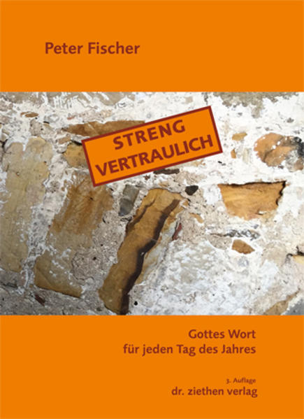 Peter Fischer lässt seine Leser „ganz vertraulich“ an den Freuden und Kämpfen seines Lebens teil­haben und will sie damit ermutigen, auf die Liebe Gottes zu vertrauen. Über das Jahr schreibt er seine Gedanken zum Evangelium und den Briefen des Johannes, Galater und Epheserbrief fortlaufend sowie zur Offen­barung und mehreren alttestamentlichen Büchern in Auswahl. Es ergibt sich eine Fülle von Anregungen für die persönliche Stille sowie zum Vorlesen, Gespräch und Nachdenken im kleinen oder größeren Kreis.