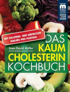 Cholesterin ist ein Problem für tausende Deutsche, denn es zählt zu den körpereigenen Fetten und löst sich damit in Wasser nicht auf. Diese unlöslichen, kleinen Cholesterin-Päckchen treiben durch die Blutbahnen des Körpers und wenn zu viele Cholesterin-Päckchen im Blut sind, lagert sich Cholesterin an den Wänden der Adern ab und es kann zu Verstopfungen im Blutkreislauf führen. Viele Herzinfarkte und Blutgerinnsel können auf diese Weise entstehen. Gefahr erkannt - Gefahr gebannt könnte man meinen, denn: Wenn wenig Cholesterin im Blutkreislauf unterwegs ist bleiben die Adern frei von Ablagerungen und das Blut kann ungestört zirkulieren. Doch so einfach ist es nicht, da der menschliche Körper laufend Cholesterin produziert und Cholesterin insbesondere durch die Nahrung aufgenommen wird. Einfach ausgesprochen: Richtige Ernährung führt zu einem geringeren Cholesteringehalt im Blut. Sven David-Müller baut auf dieser einfachen Formel seinen neuen Ernährungsratgeber auf. Jüngste Forschungsergebnisse werden einfach und leserlich zusammengefasst, so dass jeder verstehen kann warum Cholesterin für den Menschen überlebenswichtig ist, aber zu viel Cholesterin gesundheitsschädlich sein kann. Der Ratgeber enthält darüber hinaus viele leckere Rezepte zur cholesterinbewussten Ernährung. Damit kann die richtige Ernährung, beispielsweise nach einem Herzinfarkt, einfach und lecker gelingen.