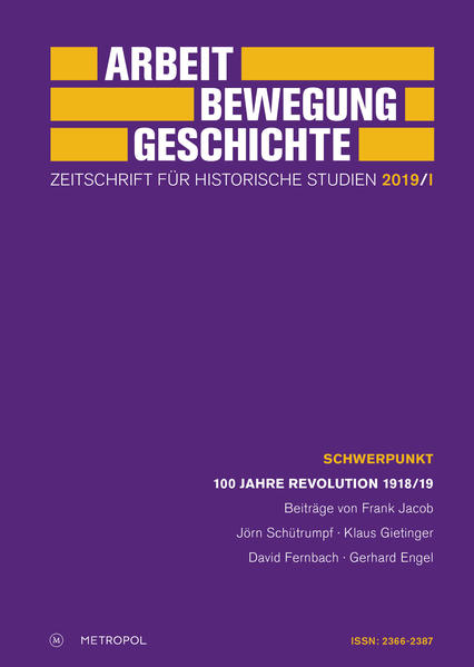 Arbeit  Bewegung  Geschichte. Zeitschrift für historische Studien 2019/I | Bundesamt für magische Wesen