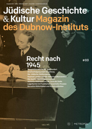 Jüdische Geschichte & Kultur  Magazin des Simon-Dubnow-Instituts | Bundesamt für magische Wesen