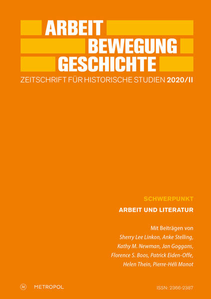 Arbeit  Bewegung  Geschichte Zeitschrift für historische Studien 2020/II | Bundesamt für magische Wesen
