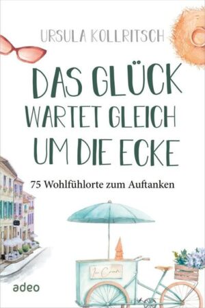 Im Park auf einer Bank in die Sonne blinzeln. Auf der Luftmatratze im Baggersee treiben. Sich von unzähligen Büchern in der Buchhandlung faszinieren lassen. Diese und viele weitere Orte zum Glücklichsein liegen tatsächlich gar nicht weit weg! Ursula Kollritsch hat sich mit wachen Augen auf Spurensuche begeben und wundervolle Entdeckungen gemacht. Dabei geht es nicht darum, besonders extravagante Orte zu bereisen, sondern sie mitten im Alltag oder auch im Urlaub zu entdecken. In der Morgensonne, im Strandkorb, auf dem Flohmarkt, im Klostergarten, auf dem eigenen Sofa oder auf einer historischen Brücke - überall sind solche Wohlfühlorte zu finden, die zum Auftanken und Innehalten einladen. Oft braucht es nur ein bisschen Aufmerksamkeit und Wertschätzung für unsere Umgebung, um das Schöne und Lebenswerte wahrzunehmen. Diese liebevoll gestaltete Ideenfundgrube weckt die Lust, loszuziehen und allein oder mit anderen zusammen ganz besondere Momente zu erleben. Aus dem Inhalt des Buches: • Unterm Blätterdach • Im Buchladen • Straßenpoesie • In der Hängematte • Beim Bäcker • Im Tretboot • Im Kräutergarten • Im Theater