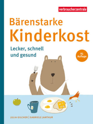 Bärenstark - über 200.000 x verkauft! Hier finden Eltern Antworten auf ihre alltäglichen Fragen: »Mein Kind mag kein Fleisch, fehlt ihm etwas?« »Muss mein Kind Milch trinken?« »Ohne Frühstück aus dem Haus, ist das schlimm?« »Was tun gegen die ständige Nascherei?« Wer für Kinder kocht, steht in der Verantwortung: Nicht nur schmecken soll es, sondern auch gesund sein. Denn unser Essverhalten lernen wir in der Kindheit! Dass eine abwechslungsreiche Familienkost nicht kompliziert oder aufwendig sein muss, zeigt dieser Ratgeber. Der Longseller zur Kinderernährung: informativ, lesefreundlich und übersichtlich, mit vielen neuen und unkomplizierten Rezepten für den Familienalltag. Die Illustratorin Katrin Wiehle hat einen sympathischen Bären entworfen, der durch das Buch führt und Mut macht, auf dem Weg zu einer gesunden Ernährung für die ganze Familie. Die 'Bärenstarke Kinderkost' erläutert, was und wie viel Kinder wirklich brauchen und wie man gesunde, abwechslungsreiche und vor allem leckere Gerichte ohne viel Aufwand auf den Tisch bringt.