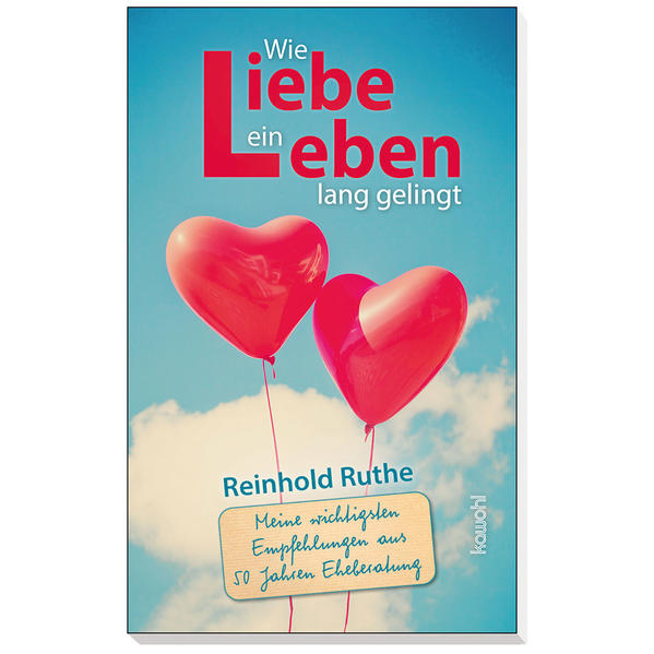 "Dieses Buch ist mein Vermächtnis am Ende meiner Tätigkeit als Ehetherapeut, Berater und Seelsorger. Was mir für gelingende Beziehungen am Herzen liegt, habe ich in 27 Empfehlungen formuliert. Und ich bin der tiefen Überzeugung: Wer diese Empfehlungen anwendet und lebt, kann ein zufriedenes und harmonisches Leben in Liebe realisieren. Gehen Sie das Wagnis ein und prüfen Sie, ob ich zu viel versprochen habe." Reinhold Ruthe