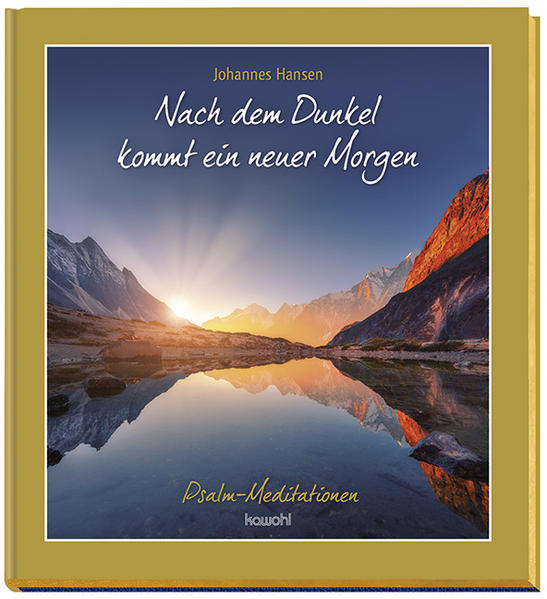 Johannes Hansen Nach dem Dunkel kommt ein neuer Morgen Psalm-Meditationen Der Klassiker "Nach dem Dunkel kommt ein neuer Morgen" gehört zu den bekanntesten und beliebtesten christlichen Bildbänden. Johannes Hansen, Pastor, Schriftsteller und Poet hat uns wertvolle, zeitlose und doch zeitnahe lyrische Texte hinterlassen, die auch heute noch viele Menschen anrühren. Zum Verlags-Jubiläum "50 Jahre Kawohl Verlag" erscheinen die bewegenden Psalm-Meditationen in einem edlen, strahlenden Gewand. Diese großformatige Sonder-Ausgabe beinhaltet erstmals auch die biblischen Psalm-Texte, die den Betrachtungen zugrunde liegen. Aktuelle, erfrischende und stimmungsvolle Fotografien interpretieren die facettenreichen Texte auf einfühlsame Weise. Wer diesen Bildband auf sich wirken lässt, kann reich beschenkt werden. Spüren Sie mit Johannes Hansen dem nach, was die Dichter der Psalmen erlebt haben. Lassen Sie sich von Worten anrühren, die Trost spenden, Hoffnung geben, Mut machen und Freude schenken. Und staunen Sie über die Schönheit der Schöpfung und die Wunder unseres Gottes. Großformatiger Pracht-Bildband, 30 x 33 cm, 128 Seiten, durchgehend bebildert, Leinenband mit Goldprägung, goldfarbenem Schutzumschlag und Goldschnitt.