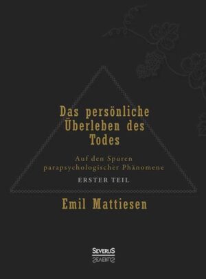 Seit Menschengedenken existiert die eine zentrale Frage: Was passiert mit uns nach dem Tode? Nicht nur in philosophischen Zusammenhängen, auch auf praktischer Ebene gelangen Forscher zu erstaunlichen Ergebnissen. Emil Mattiesen ist einer der wichtigsten Vertreter der deutschen Parapsychologieforschung. Sein dreibändiges Hauptwerk „Das persönliche Überleben des Todes“ gilt seit seinem Erscheinen 1936- 39 als Standardwerk der Parapsychologie und hat bis heute nicht an Bedeutung verloren. Mattiesen nähert sich der Frage nach dem Weiterleben auf empirischer Basis: In seinem Hauptwerk belegt er seine Theorien mit faszinierenden Berichten aus Séancen, von Medien und Augenzeugen parapsychologischer Phänomene. Seine Beweise für ein Leben nach dem Tod konnten bislang nicht widerlegt werden. Mattiesens Studien sind grundlegend und insbesondere der Umfang seiner Untersuchungen genießt noch heute in der Forschung hohe Anerkennung. 'Ängste und Sorgen, Befürchtungen und Hoffnungen, Liebe und Haß, namentlich aber die Aufregungen eines katastrophalen Todes, welche noch in das im Sterben zutage tretende Unterbewußtsein hinüberzittern, werden von diesem in Form von Autosuggestionen mit hinübergenommen in den veränderten Zustand und suchen sich von dorther noch materiell zu verwirklichen, wenn die neuen Lebensbedingungen das Ich schon nach einer ganz andern Richtung weisen.‘ Wie ein ‚Nachtwandelnder‘ setzt der Abgeschiedene z.B. seine ‚nächtlichen Gänge‘ in dem Hause fort.‘ In SEVERUS Verlag wurden die drei Bände neu aufgelegt. EAN: 978- 3- 86347- 536- 9 (Bd. 1), 978- 3- 86347- 538- 3 (Bd. 2), 978- 3- 86347- 540- 6 (Bd. 3)