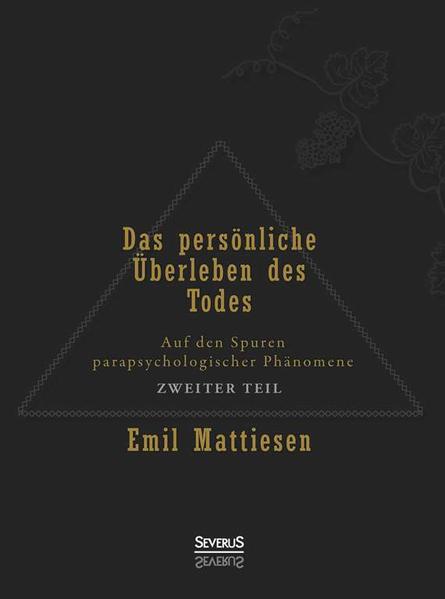 Seit Menschengedenken existiert die eine zentrale Frage: Was passiert mit uns nach dem Tode? Nicht nur in philosophischen Zusammenhängen, auch auf praktischer Ebene gelangen Forscher zu erstaunlichen Ergebnissen. Emil Mattiesen ist einer der wichtigsten Vertreter der deutschen Parapsychologieforschung. Sein dreibändiges Hauptwerk „Das persönliche Überleben des Todes“ gilt seit seinem Erscheinen 1936- 39 als Standardwerk der Parapsychologie und hat bis heute nicht an Bedeutung verloren. Mattiesen nähert sich der Frage nach dem Weiterleben auf empirischer Basis: In seinem Hauptwerk belegt er seine Theorien mit faszinierenden Berichten aus Séancen, von Medien und Augenzeugen parapsychologischer Phänomene. Seine Beweise für ein Leben nach dem Tod konnten bislang nicht widerlegt werden. Mattiesens Studien sind grundlegend und insbesondere der Umfang seiner Untersuchungen genießt noch heute in der Forschung hohe Anerkennung. 'Ängste und Sorgen, Befürchtungen und Hoffnungen, Liebe und Haß, namentlich aber die Aufregungen eines katastrophalen Todes, welche noch in das im Sterben zutage tretende Unterbewußtsein hinüberzittern, werden von diesem in Form von Autosuggestionen mit hinübergenommen in den veränderten Zustand und suchen sich von dorther noch materiell zu verwirklichen, wenn die neuen Lebensbedingungen das Ich schon nach einer ganz andern Richtung weisen.‘ Wie ein ‚Nachtwandelnder‘ setzt der Abgeschiedene z.B. seine ‚nächtlichen Gänge‘ in dem Hause fort.‘ In SEVERUS Verlag wurden die drei Bände neu aufgelegt. EAN: 978- 3- 86347- 536- 9 (Bd. 1), 978- 3- 86347- 538- 3 (Bd. 2), 978- 3- 86347- 540- 6 (Bd. 3)