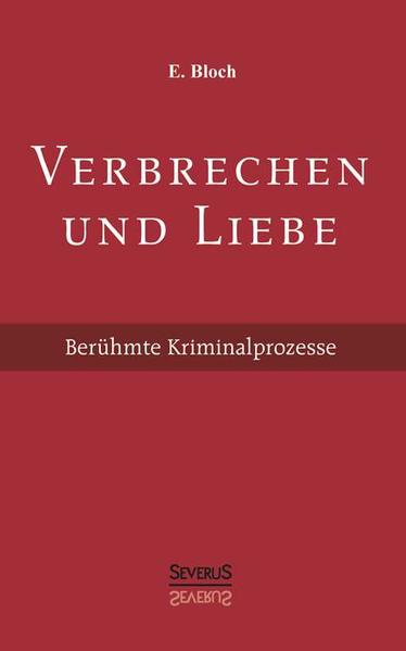 Großes wirkt die Liebe: Aufbauerin und Zerstörerin zugleich der Menschheit. Begleiten wir sie hier auf ihrem Zuge der Vernichtung, so spüren wir hinter ihrer Allgewalt doch zugleich: dass sie auch die Macht besitzen muss, wie das Schlechte, so das Beste und Edelste im Menschen zur Entfaltung zu bringen. Und wir beugen uns demütig vor ihrer Majestät.' Schauderhaft ist diese Sammlung berühmter Kriminalprozesse vergangener Jahrhunderte. Bloch schildert virtuos die spektakulären Fälle der Angeklagten von ihren unverdorbenen Anfängen bis zum bitteren Prozess.