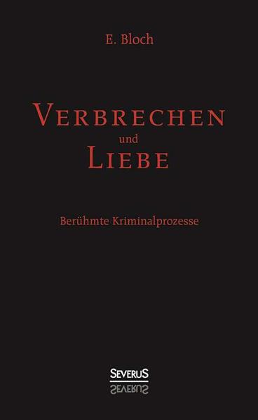 Großes wirkt die Liebe: Aufbauerin und Zerstörerin zugleich der Menschheit. Begleiten wir sie hier auf ihrem Zuge der Vernichtung, so spüren wir hinter ihrer Allgewalt doch zugleich: dass sie auch die Macht besitzen muss, wie das Schlechte, so das Beste und Edelste im Menschen zur Entfaltung zu bringen. Und wir beugen uns demütig vor ihrer Majestät.' Schauderhaft ist diese Sammlung berühmter Kriminalprozesse vergangener Jahrhunderte. Bloch schildert virtuos die spektakulären Fälle der Angeklagten von ihren unverdorbenen Anfängen bis zum bitteren Prozess.