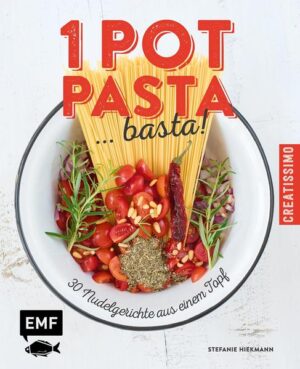 One Pot Pasta, der Kochtrend für alle, die lieber kochen als abwaschen! Das Prinzip ist ganz einfach: Die Nudeln und alle anderen Zutaten kommen gemeinsam in den Topf und kochen so lange, bis die Nudeln gar sind. So verschmelzen die Aromen, die Soße wird sämig und die Nudeln saugen diese perfekt auf. Es entstehen wunderbare mediterrane, orientalische und viele andere außergewöhnliche Nudelgerichte - von der klassischen Bolognese über Lachs-Spinat-Pasta bis hin zu Feta-Walnuss-Conchiglie und viele mehr. Bei 30 Nudelrezepten mit den unterschiedlichsten Zutaten ist für jeden Geschmack etwas dabei. Lecker, schnell und gesund!