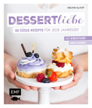 Die Dessert- und Backliebe ist grenzenlos! Deshalb hat Melanie Allhoff vom Foodblog „Detailliebe“ mit diesem Buch nach dem Erfolg ihres Debüts „Backliebe“ gleich nachgelegt. Für alle echten Naschkatzen präsentiert sie 50 süße Rezepte für Desserts! Mit beliebten Klassikern und innovativen Kreationen lässt sie Herzen höher schlagen. Von der fruchtigen Lemon-Cheesecake-Mousse bis zum cremigen Erdnuss-Karamell-Eis - für jede Jahreszeit gibt es passende Rezepte. Liebevolle, leicht umsetzbare DIY-Ideen und Dekotipps runden das Ganze ab.