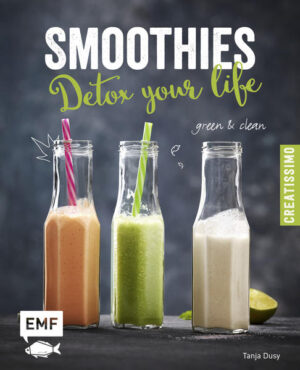 Detox liegt im Trend: Den Körper entgiften und von unnötigem Ballast befreien, sich wieder leichter fühlen und neue Energie tanken - solch eine Gesundheitskur wirkt wahre Wunder! In „Smoothies - Detox your life“ hat die erfahrene Kochbuchautorin Tanja Dusy 20 unkomplizierte Rezepte mit einer Extraportion gesunder Vitalstoffe parat. Der Clou: Mit leckeren Smoothies gelingt der leichte Einstieg ins Thema Entgiften im Handumdrehen. Der Trend ist grün, clean und basisch - gesunder Treibstoff für Körper und Geist. Daumen hoch!