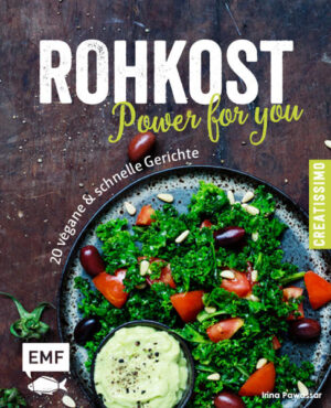 Rohkost - sind das nicht Gemüsesticks mit Dip? Braucht es dazu ein Kochbuch? Von der erfahrenen Rawfood-Köchin Irina Pawassar gibt es da eindeutig ein großes „Ja!“. Denn Rohköstliches muss nicht langweilig und altmodisch daher kommen. Im Gegenteil: Roh ist gesund und liegt voll im Trend. Die 20 schnellen und veganen Rezepte aus „Rohkost - Power for you“ stecken voller Vitamine und Mineralstoffe. Vom Frühstück bis zum Abendessen gibt es Rezeptvorschläge, die im Handumdrehen zubereitet sind. Wie wäre es mit Spargelsalat mit Nuss-Limonen-Dressing, einem Spinat-Curry oder den Pazifik-Salsa- Wraps? Und obendrauf gibt es Tipps und Tricks für den perfekten Einstieg in die Rohkost-Küche. Ab jetzt heißt es: Raw-Power voraus!