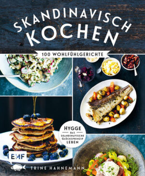 Wohlfühlküche made in Skandinavien! Diese Rezepte machen garantiert glücklich! Die Bestsellerautorin Trine Hahnemann hat über 100 Wohlfühl-Rezepte aus dem Norden - für Frühstück, Salate, Suppen, Hauptgerichte, Brot, Kuchen und vieles mehr - zusammengestellt, die stimmungsvolle Einblicke in die skandinavisch- entspannte Lebensart geben! So lernt man das Lebensgefühl „Hygge“ auch kulinarisch leben und lieben.