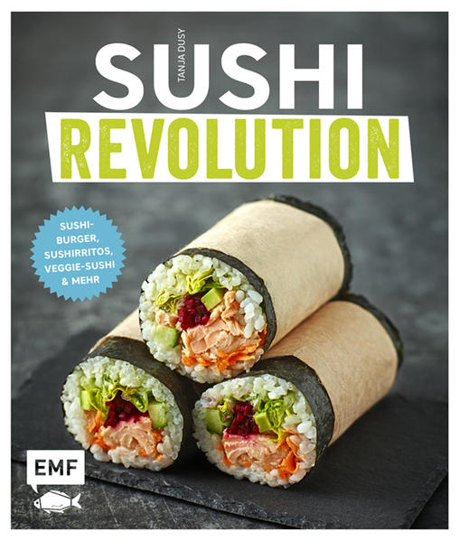 Alle lieben Sushi! Kein Wunder, dass das frische Schlank- und Wohlfühl-Food aus Japan nicht aus der Mode kommt. Vom Sushi-Burger bis zum Sushirrito - so aufregend war Sushi noch nie. Auch Vegetarier und Veganer kommen bei den 50 Rezepten voll auf ihre Kosten. Aber auch wer es klassisch mag, wird hier fündig. Dieses Buch hält einen Mix aus neu interpretierten Klassikern und absolut neuartigen Sushi-Kreationen bereit. Der bebilderte Grundlagenteil bietet zudem gelingsichere Anleitungen zum Maki-Rollen, Nigiri-Formen und Sushi-Reis-Kochen. Let’s roll it!