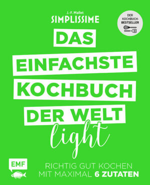 „Das einfachste Kochbuch der Welt – light“ beweist, dass gesunde, kalorienbewusste Küche ganz einfach umzusetzen ist. Die bewährte „Simplissime“-Methode von Bestsellerautor Jean-François Mallet versammelt übersichtlich 200 schnelle und kalorienbewusste Rezepte mit nur maximal sechs Zutaten. Das Tolle daran: Gluten- und laktosefreie Rezepte sind inklusive. Ab jetzt kochen Sie Auberginen-Rouladen, Hähnchen-Zucchini-Spieße oder Dorade mit Thymian im Handumdrehen! Und mit der schlanken Linie klappt es obendrein. Ob Fleisch, Fisch, Gemüse oder Desserts – die Vielfalt der leichten Küche wird übersichtlich erklärt für Herdhelden und alle, die es werden wollen. Jean-François Mallet ist Absolvent der französischen Gastronomieschule „Ferrandi“. Als Chefkoch hat er in großen Häusern gearbeitet, bevor er sich in seine andere Leidenschaft stürzte: die Fotografie. Als Auslandskorrespondent hat er sich spezialisiert auf Food- und Reisefotografie. Heute ist er rund um den Globus unterwegs, um Gerichte und Köche aus aller Welt zu fotografieren.