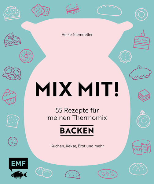 Fix gemixt mit der Thermo-Küchenmaschine - Die erfolgreiche Mix Mit-Reihe mit leckeren Rezepten für die ganze Familie geht weiter! Heike Niemöller hat 55 Rezepte für Kuchen, Kekse, Brot und Brötchen zusammengestellt, denn besonders für die Herstellung von Teig ist die Thermo-Küchenmaschine besonders gut geeignet. Neben klassischen Rezepten wie Hefezopf, Laugengebäck und Dinkelbrötchen gibt es auch Inspirationen für Grapefruit-Mohn-Donuts, Focaccia und Kurkuma-Kuchen. Sie gibt außerdem hilfreiche Tipps und wichtige Infos zum Backen mit der Thermo-Küchenmaschine.