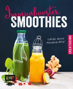 Rundum fit mit Smoothie-Power! Smoothies sind gesund und lecker, und vor allem: im Handumdrehen zubereitet! Egal ob grüne Smoothies, die mit ihrem hohen Chlorophyll-Anteil wahre Detox-Wunder sind, oder cremige Frucht-Smoothies als Vitamine to go - diese Shakes sind der ideale Einstieg in eine gesunde Ernährung. No-Red-Nose-Smoothies mit Sanddorn und Fenchel oder die Winterbombe mit Grünkohl und Birne bieten gerade im Winter viele Vitamine und Nährstoffe, die das Immunsystem und die Abwehrkräfte stärken.