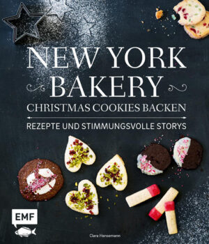 Ob Weihnachtsbaum am Rockefeller Center, Schnee im Central Park, Lichterglanz in Manhattan - New York an Weihnachten ist einfach traumhaft! Holen Sie sich mit der New York Bakery diesen ganz besonderen Zauber nach Hause. Im Buch finden sich 30 feine Keks- und Cookies-Rezepte - so, wie sie jedes Jahr in New York gebacken werden, um die schönste Zeit des Jahres zu feiern. Süße Sünden wie Pinwheel Cookies, Chocolate Snowballs, Confetti Shortbread-Bites oder Christmas Whoopies bringen den Geschmack des Big Apple in jede Keksdose. Das klare und reduzierte Layout fängt die Eleganz des Fests sowie den Glamour der Metropole perfekt ein. Auf Sonderseiten, die liebevoll und von Hand illustriert sind, erfahren Sie zudem Schönes und Spannendes über das weihnachtliche New York.