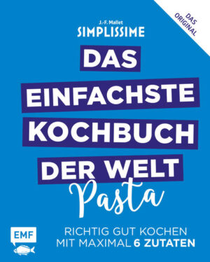 Unsere Lieblingsspeise wie in Bella Italia: Das Pasta-Buch aus der Erfolgsreihe "Das einfachste Kochbuch der Welt" präsentiert 130 vielfältige Nudelgerichte für Fleischesser, Fischliebhaber und Vegetarier - richtig gute Pasta mit nur 3 bis 6 Zutaten. Wie von der Reihe des Bestsellerautors Jean-Francois Mallet bekannt, sind Layout und Bildsprache stark vereinfacht und auf das Wesentliche reduziert, die Kochanleitungen sind einfach gehalten und umfassen nur eine Handvoll Sätze. Egal ob Spaghetti, Tortellini, Farfalle oder Ravioli: Hier findet jeder Nudelfan das passende Rezept, der Vegetarier genauso wie alle Fans von Fleisch und Fisch. Das perfekte Buch für alle, die auf schnelle, unkomplizierte und einfach köstliche Nudelgerichte stehen!