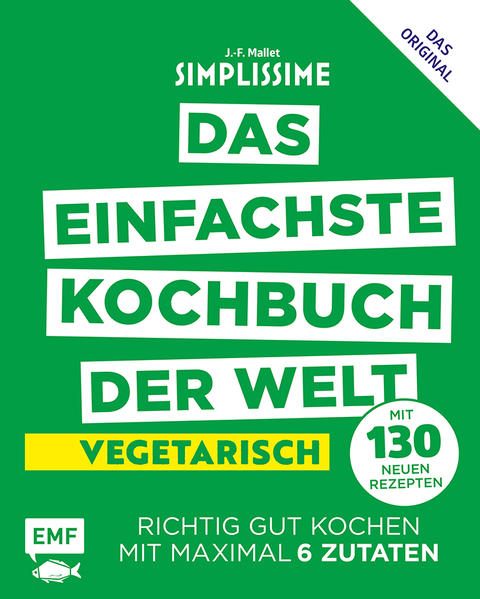 Endlich öfter Gemüse: Jetzt kommt das große „Das einfachste Kochbuch der Welt - vegetarisch". Richtig gute vegetarische Gerichte mit nur 3 bis maximal 6 Zutaten. Wie von der Reihe des Bestsellerautors Jean-Francois Mallet bekannt, sind Layout und Bildsprache stark vereinfacht und auf das Wesentliche reduziert, die Kochanleitungen sind einfach gehalten und umfassen nur eine Handvoll Sätze. Ob Kichererbsen-Orangensalat, Kürbis-Sesam-Quiche, Süßkartoffel-Kastanien-Gratin oder Ziegenkäse-Spinat-Kuchen: Bei 130 Rezepten für jede Saison ist für jeden Gemüsefan etwas dabei, und auch Veganer kommen dabei voll auf ihre Kosten. 100% gesund, 100% Einsteiger gerecht - dank Zutatenfotos und extrapraktischer Gestaltung.