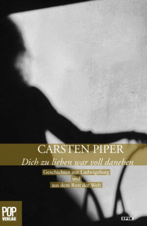 Carsten Piper studierte Kulturpädagogik an der Universität Hildesheim und lebt in Ludwigsburg. Seit 2002 veröffentlicht er Geschichten, Glossen und Romane. Von 2004-2006 erschienen zudem mehr als 60 Zeitungskolumnen unter dem Namen Pipers Punkt.Carsten Piper studierte Kulturpädagogik an der Universität Hildesheim und lebt in Ludwigsburg. Seit 2002 veröffentlicht er Geschichten, Glossen und Romane. Von 2004-2006 erschienen zudem mehr als 60 Zeitungskolumnen unter dem Namen Pipers Punkt. Lieferbare Titel von Carsten Piper Ab 18, (EPIK- Sammlung)