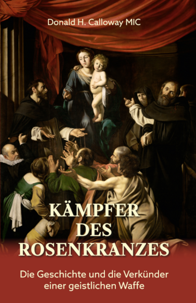 "Kämpfer des Rosenkranzes" aus der Feder des Bestsellerautors P. Donald Calloway (Die Weihe an den Heiligen Josef) erzählt die kraftvolle Geschichte des Rosenkranzes, seiner Beter und Verkünder. Der Rosenkranz ist ein geistliches Schwert, das die rettenden Geheimnisse des Gottmenschen enthält. Er hat die Macht, die Sünde zu überwinden, das Böse zu besiegen und Frieden zu stiften. "Kämpfer des Rosenkranzes" präsentiert die Geschichte dieser geistlichen Waffe: 26 ihrer größten Helden und Verehrer, detaillierte Berichte über ihre Siege, 32 Farbbilder des Rosenkranzes in der Kunst sowie Befürwortungen von vier Kardinälen, dem Generalmeister der Dominikaner, zehn dominikanischen Bischöfen und 20 anderen Bischöfen aus aller Welt! "Das Buch Kämpfer des Rosenkranzes ist wie der Rosenkranz selbst: einfach und doch tiefgründig, scharf wie ein Schwert, aber auch so sanft wie unsere geistliche Mutter. Es ist voller Hoffnung." Sr. Barbara Bagudic OP, Dominikanerinnen, Dubrovnik (Kroatien) "Es ist offensichtlich, dass Pater Calloway dieses Buch nicht nur über, sondern durch die Kraft des Rosenkranzes geschrieben hat." Sr. Anna Wray OP, Dominikanerinnen von St. Cecilia, Nashville (USA) "Kämpfer des Rosenkranzes ist das am sorgfältigsten recherchierte Buch über den Rosenkranz, das mir je begegnet ist." Prior Reginald Martin OP, Leiter des Rosenkranzzentrums, Oakland (USA) "Für diejenigen, die lernen wollen, was der Rosenkranz ist und wo er seinen Ursprung hat, wird Kämpfer des Rosenkranzes eine große Erleuchtung sein." George A. Frendo OP, Weihbischof von Tirana (Albanien) "Kämpfer des Rosenkranzes ist wahrscheinlich das beste Buch, das seit Jahrhunderten über den Rosenkranz geschrieben wurde." John H. Walsh OP, Prior des Rosenkranzapostolats und der Rosenkranzbruderschaft, Dundalk (Irland)