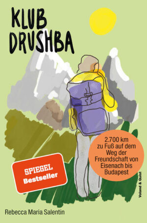 Sie schnauft bei jeder Treppenstufe, bricht bei der kleinsten Anstrengung in Schweiß aus und wird beim Radfahren von Rentnern überholt. Sie hat Angst vor Spinnen, Hunden, Gewitter, tiefen Seen, steilen Höhen und sie ist nachtblind. Außerdem hasst sie Berge. Nur Cola und Kaktus-Eis können sie beim Aufstieg besänftigen. Trotzdem geht Rebecca Maria Salentin eines Tages einfach los, bepackt mit Rucksack, Zelt und Kocher, um 2 700 Kilometer weit zu laufen. Auf dem Internationalen Bergwanderweg EB von Eisenach nach Budapest (auch: „Weg der Freundschaft“) erobert sie sich den Boden unter den Füßen zurück, nachdem sie im Jahr zuvor fast alles verlor. Was blieb: ihre Freunde und Freundinnen. Zusammen bilden sie den Klub Drushba. Denn „Drushba“ heißt Freundschaft.