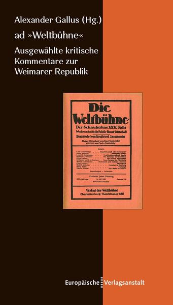 ad „Weltbühne“ | Alexander Gallus