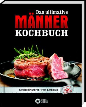 Das NEUE ultimative Männerkochbuch Kochen ist Männersachen! Das NEUE ultimative MÄNNER-Kochbuch Es ist da! Einfach, alles in Bildern, Schritt für Schritt, jedes Rezept einfach, klar, in mehreren Arbeitsschritten, jeder Schritt ein Bild. Angefangen von den Zutaten, portionsweise abgebildet über die Küchenutensilien bis zum fertigen Gericht. Jeder Schritt mit einfachen Arbeitserläuterungen. Jedes Rezept groß abgebildet über 2-4 Seiten. Von der einfachen Thunfischpizza bis zum Seeteufel mit Zitronen-Petersilie-Kruste oder gefülltem Backwerk. Nicht nur für Männer - ABER BESONDERS FÜR MÄNNER! DAS KANN MANN! Das umfangreiche Kochbuch bietet alles, was man gerne ausprobiert, von Fleisch, Fisch und Vegetarisch bis zum leckeren Dessert.