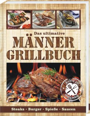 Ein super umfangreiches Grillwerk mit allem was Spaß macht, was schmeckt und was man schon immer gern ausprobieren wollte. Nicht nur für Männer - ABER BESONDERS FÜR MÄNNER! DAS KANN MANN! Das umfangreiche Handbuch im Format 16,5 x 20,8 cm : Männergrillbuch , bietet alles, was man gerne ausprobiert, von Fleisch, Fisch, Dips, Marinaden, Rubs, Burger, Fisch und Meeresfrüchte und Vegetarisch bis zum leckeren Cocktails, Longdrinks egal ob mit Alkohol oder alkoholfrei... alles was das Grill- Profi- Herz hochschlagen lässt. Lassen Sie sich Anregungen geben für den richtigen Grill, das passende Brennmaterial, Tipps zum Anglühen oder sicherem Grillen, die kleinen nützlichen Helfer und wie Ihr Grillabend zu einer perfekten Grillparty wird. Das perfekte Foto- Grillbuch für Männer mit 200 farbige Seiten, vielen Fotos und Bildern zu jedem Gericht im Format 16,5 x 20,8 cm und nicht vergessen: Grillen ist absolute Männersache