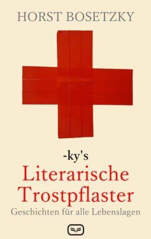 ky's Literarische Trostpflaster sind eine neue Mischung aus originalen Texten des Berliner Bestsellerautors, die mit viel Selbstironie und einer Prise Altersweisheit angereichert wurden. Die Literarischen Trostpflaster helfen dabei, sich weniger Sorgen zu machen und erhöhen Ihren Glückszustand. Alte und Junge, auch Kinder und schwangere Frauen, Väter und Mütter, eigentlich alle, können die Literarischen Trostpflaster zu sich nehmen, ohne Risiken in Kauf nehmen zu müssen. ky's neue Geschichten werden in Situationen von Stress, Liebeskummer, Langeweile, Magengrummeln und vielen anderen allzu menschlichen Zuständen eingenommen. Man kann 4 Texte auf einmal direkt auf der Zunge zergehen lassen. Gegebenenfalls müssen weitere Texte alle 5-10 Minuten gelesen werden. Es besteht dabei keinerlei Risiko eine zu große Menge zu verzehren. ky's Literarische Trostpflaster: Dutzende neue Geschichten von Horst Bosetzky für alle Lebenslagen und Notsituationen, über Familie und Freunde und das liebe Leben.