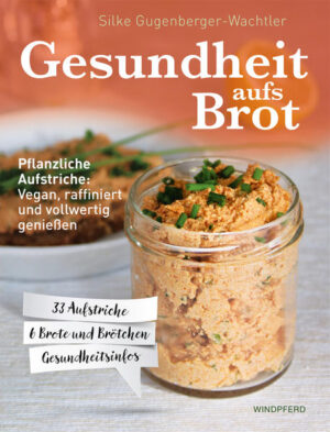 Gesundheit und Genuss auf einen Streich Von Kürbiskernauftrich über Cashew-Gurken-Creme, hin zu Schoko-Tofu-Ingwer-Creme und rohköstlichem Mangostreich - vegane Brotaufstriche können so abwechslungsreich und lecker sein. Das zeigt die Autorin Silke Gugenberger-Wachtler, die hier 33 einfache und unkomplizierte Lieblingsrezepte für pflanzliche Aufstriche präsentiert. Mit zahlreichen Vitaminen, Spurenelementen und Ballaststoffen ist von pikant bis süß für jeden Geschmack etwas dabei. Als Extra verrät die Autorin ihre sechs besten Rezepte für Brot und Brötchen. Zu jedem Rezept gibt es vielfältige Hintergrundinformationen sowie ein Extrakapitel zu Materialkunde, Inhaltsstoffen und vielem mehr. Ob zum Frühstück oder Abendbrot, als Pausensnack oder zum Dippen - bring eine frische und raffinierte Abwechslung auf dein täglich Brot!