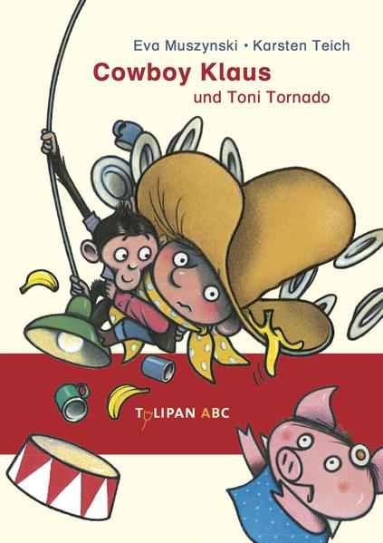 Cowboy Klaus traut seinen Augen nicht: Nach einem kräftigen Wirbelsturm sitzt der kleine Affe Toni Tornado mit Strohhut vor der Farm. Toni Tornado hat es faustdick hinter den Ohren und ärgert Cowboy Klaus von morgens bis abends. Doch Lisa und Rosi finden den Affen süß und kümmern sich nur noch um ihn. Kein Wunder, dass Cowboy Klaus eifersüchtig ist!