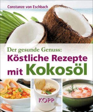 Die kleine Kokosöl-Kochschule Ohne Fett funktioniert unser Stoffwechsel nicht und ohne Fett schmeckt das Essen nicht. Allerdings ist nicht jedes Fett für unseren Organismus günstig. Natives Kokosöl hat hier eine ideale Zusammensetzung, enthält kein Cholesterin, ist leicht zu verdauen und ein rascher Energielieferant. Es hat eine pilzhemmende und antivirale Wirkung. Studien bestätigen sogar, dass es vorbeugend gegen die Bildung von Krebszellen wirkt, unser Autoimmunsystem stärkt und sogar Besserung bei degenerativen Erkrankungen, wie Alzheimer, verspricht. Kokosöl ist das Fett der Schlanken und all jener, die auf Ihre Figur achten wollen oder müssen. Das weiße, cremige Öl hat alle Vorteile, die man beim guten Kochen so schätzt: Es riecht aromatisch, schmeckt charakteristisch, aber nicht aufdringlich. Man kann es hoch erhitzen, es ist vielfältig verwendbar wie Butter und genau das Richtige für die moderne, leichte Küche. Im Kapitel Küchenpraxis werden die Besonderheiten bei der Verarbeitung von Kokosfett genau erklärt. Egal ob Suppe, Vorspeise, Hauptspeise, Dessert oder Backwerk, die Rezepte in diesem Kochbuch sind alle ebenso bekömmlich wie wohlschmeckend. Zusammen mit weiteren Nahrungsmitteln aus der Kokosnuss, wie Kokosmilch, Kokoscreme oder Kokossirup, lassen sich aromatische und variationsreiche Gerichte zaubern. Viel Spaß beim Nachkochen, Genuss beim Essen und gute Gesundheit - mit Kokosöl ist das ganz selbstverständlich! Die besten Rezepte für Vorspeise, Hauptspeise, Dessert und Backwerk Warum Sie mit Kokosöl kochen sollten: -Schmeckt aromatisch und angenehm leicht -Macht schlank, fit und aktiv -Hilft bei einer Vielzahl von chronischen Erkrankungen -Vitalisiert den Zellstoffwechsel -Ist ideal bei Diäten zur Gewichtsreduktion -Fördert das Immunsystem und verlangsamt den Alterungsprozess