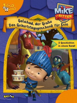 Mike ist ein kleiner Ritter, genauer gesagt ist er ein Ritter- Lehrling. Und als solcher hat er jede Menge Abenteuer zu bestehen. Schließlich wimmelt es in Glendragon, dem Königreich seines Vaters, nur so von Drachen, Trollen und anderen Fabelwesen. Da sein Vater oft auf Expedition ist, um fremde Länder zu erkunden, muss sich Mike ganz nebenbei um Schloss und Königreich kümmern. Neben seiner Ausbildung hat er also immer viel zu tun. Mutig, erfinderisch und mit Unterstützung der zwei Drachen Funki und Löschi und seinem treuen Pferd Galahad meistert Mike die täglichen Herausforderungen eines Ritters. Dieses Buch erzählt die dritte und vierte TV- Episode nach: Galahad, der Große und Das Geburtstagsgeschenk für Evie. Galahad, der Große: Mike möchte seinen Vater beeindrucken und der beste Pferdetrainer im Königreich werden. Er stattet sein Vollblut Galahad mit prachtvollen Accessoires aus und übt mit ihm in der Arena. Doch das Reiten mit schwerem Zubehör stellt für beide eine größere Herausforderung dar, als er erwartet hat … Das Geburtstagsgeschenk für Evie: Mike holt für Evies Geburtstag einen Kuchen in der Dorfbäckerei. Damit der auch schön festlich aussieht, bittet er Mama Troll ihm zu helfen, den Kuchen mit Zuckerguss zu verzieren. Was er nicht ahnt: Evies einziger und größter Wunsch ist, Mike bei einer Mission zu begleiten.