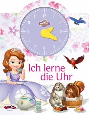 Sofia die Erste ist erst seit Kurzem eine Prinzessin und muss noch jede Menge lernen: Prinzessinhaftes Benehmen, Rechnen, Schreiben und die Uhr lesen lernt Sofia an der Königlichen Akademie. Mit diesem tollen Uhrenbuch kannst du gemeinsam mit Sofia die Uhrzeiten üben. Mit verstellbaren Uhrzeigern!