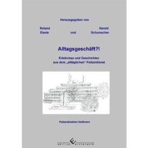 Alltagsgeschäft?! das erste Buch der Polizeidirektion Heilbronn umfasst Geschichten und Erlebnisse aus dem „(nicht)- alltäglichen“ Polizeidienst. Seien es Begebenheiten während der Ausbildung, Morde, Suizide, schreckliche Verkehrsunfälle, der Schusswaffengebrauch, die ausgestandene Lebensgefahr oder lustige, zum Teil anekdotenhafte Begegnungen mit festgenommenen Personen. Das Buch „Alltagsgeschäft“ wurde von Polizeibeamten geschrieben und gibt vielseitige Einblicke in deren Berufsleben. Ob zum Schmunzeln, Nachdenken oder Kopfschütteln, in diesem Werk ist für jeden etwas dabei, der mehr über das „alltägliche“ Polizeigeschäft erfahren möchte.