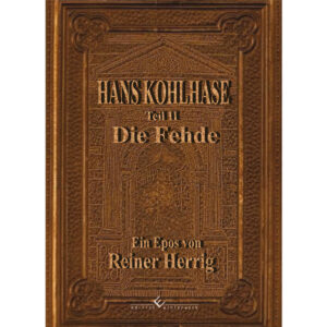 Entgegen verschiedener Historiker bzw. Chronisten, stelle ich Kohlhase als einen aufrechten und selbstbewussten Kaufmann dar, der jegliche Gewalt verabscheut, aber verletzt in seiner Ehre und gedemütigt seiner Existenz beraubt zur Fehde greift und diese durchsetzt, obwohl Fehde nicht mehr und schon gar nicht einem Bürgerlichen erlaubt sind. (Carolina Kaiserlicher Erlass) Im Vor- und Nachwort des Bandes finden Sie weitere Angaben. Es werden die auf historischen Originaldokumenten (veröffentlicht in der Rechtshistorischen Reihe Band 201 bei Peter Lang 1999) beruhenden Begebenheiten der Fehde des Hans Kohlhase gegen das KFT Sachsen in einem Epos mit mehr als 2100 Strophen erzählt. Dabei wird deutlich, dass sich die hist. Korrekten Schauplätze und Tatsachen von der Novelle Heinrich von Kleists grundlegend unterscheiden, jedoch nicht weniger spannend sind. Meine Lesungen jedenfalls haben das ergeben. Das wesentliche Ziel ist es, einen Platz in der Geschichte der Region Nordsachsen/Berlin-Brandenburg für Hans Kohlhase zu schaffen, der dem eines Klaus Störtebeker an der Küste, dem eines Kunz von Kaufungen im Altenburger Land oder dem eines Karl Stülpner im Erzgebirge gleichkommt. Und nicht zuletzt kann das Werk als Beitrag Luthers Wirken in dieser Zeit gewertet werden.